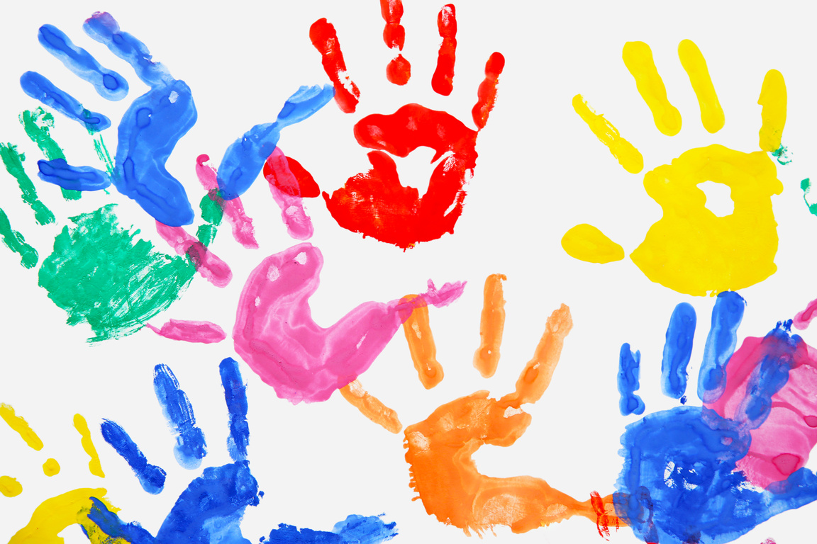 Handprint Painting of Kids